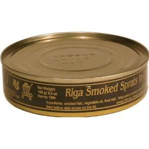 SMOKED SPRATS (In Oil) LATVIA, Packaged in Metal Can, 160g 