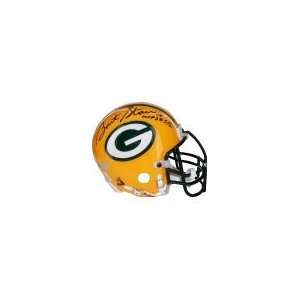  Bart Starr Signed Packers Mini Helmet w/ SB I & II MVP 