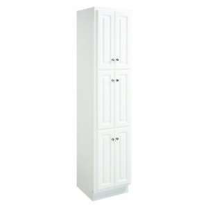   Inch by 18 Inch Concord Ready To Assemble 6 Door Linen Cabinet, White