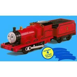  Thomas & Friends Battery Operated JAMES with Curved Track 