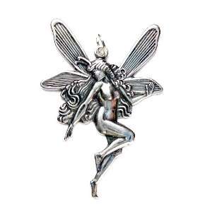 Fairy Fashion Pendant, Brass Based Antique Silver Color Plating with 