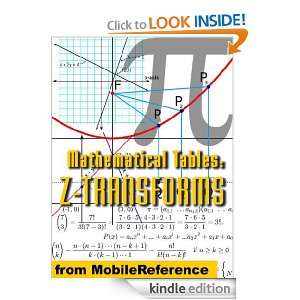 Mathematical Tables Z transforms MobileReference  Kindle 