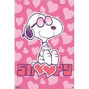  Cartoon Posters: Snoopy   Snoopy Pink   35.7x23.8 inches 