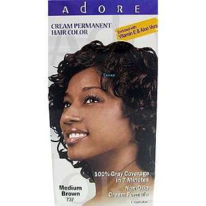  ADORE Cream Permanent Hair Color Medium Brown (Color 737 