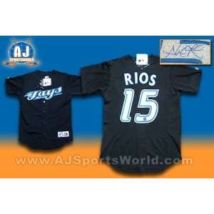  Alex Rios Signed Jersey   Toronto Blue Jays   Autographed 
