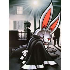 Blood Bunny Metal Print Edition, Part of EVL Ground Show By Graffiti 