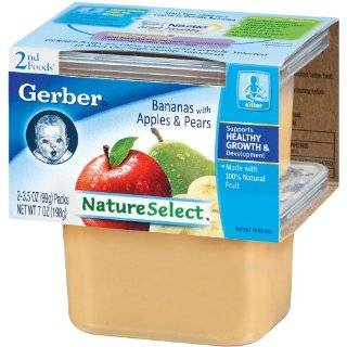 Gerber 2nd Foods Bananas with Apples & Pears, 2 Count, 3.5 Ounce