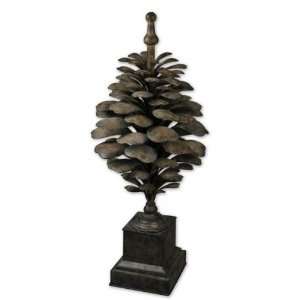  Uttermost Suzuha Large Decorative Pine Cone Finial: Home 