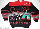 Fabulous SWEATER Indian Tepee Womans size Large L Great for Winter