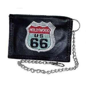  66 Leather Chain Wallet ~ Real Leather ~ NEW 