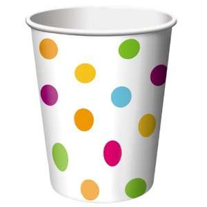  Polka Dot Stripes Paper Beverage Cups 