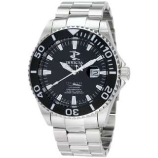 Invicta Mens 1542 Reserve Black Dial Stainless Steel Watch   designer 