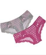 style #315070901 set of 2   hot pink and baby pink polk dot jersey 