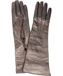   snap detail long gloves  