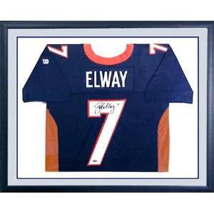  John Elway Denver Broncos Framed Autographed Jersey 