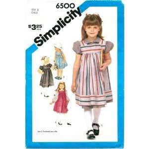   Pattern Toddler Girls Sundress or Jumper Size 3: Arts, Crafts & Sewing