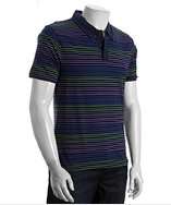 style #318310801 dress blues stripe cotton Johnny Roy polo
