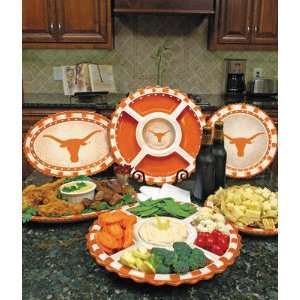  Texas Longhorns Ceramic Dinner Plate: Sports & Outdoors