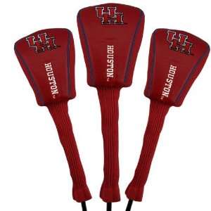  Houston Cougars Red Three Pack Zippered Golf Club 