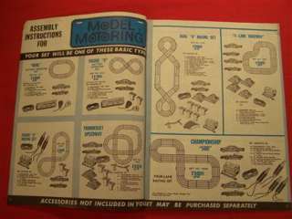 AURORA MODEL MOTORING SERVICE MANUAL, 1963, 31 PAGES, RARE EDITION W 