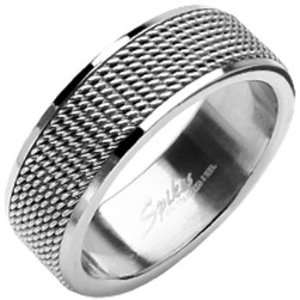  Size 12  Spikes 316L Stainless Steel Love Armor Screen Ring: Jewelry