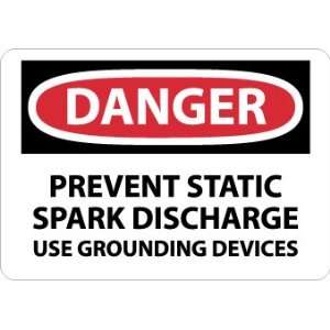  SIGNS PREVENT STATIC SPARK DISCHARGE USE GROUND