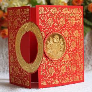 100 Red Favor invitations  Wedding invitations 5.9x5.9  