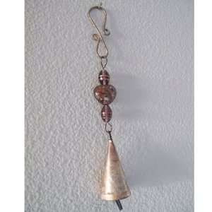  Copper Mongolian Caravan Bell With One Heart Shaped & Two 