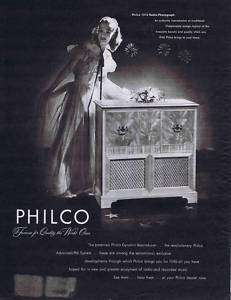 1946 VINTAGE AD   PHILCO RADIO & PHONOGRAPH 4 6  
