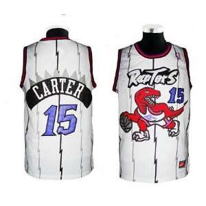  Toronto Raptors #15 Vince Carter White Jersey Sports 