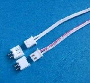 10 pcs 2 Pin Connector leads Heade 2.54 mm L 200mm  