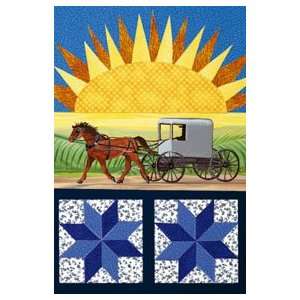   Amish Country Vibrant Stitch Detail Mini Flag: Patio, Lawn & Garden