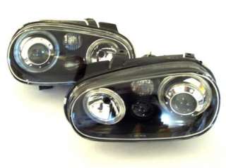Angel EYES Headlights VW Golf MK4 IV 4 (97 03) Black  