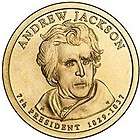Pair of Presidential Dollars #7 Andrew Jackson 2008 P+