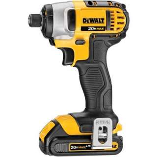 DCF885 20V MAX* 1/4 impact driver features 3 LED lights with 20 