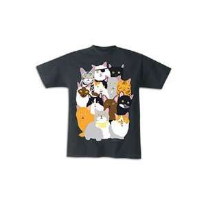 Enjoi Cat Collage T Shirt   Mens ( sz. M, Black )  Sports 