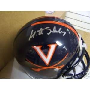  Matt Schaub Signed Mini Helmet   Virginia Cavaliers 