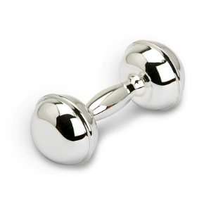    Classique Dumbbell Sterling Silver Baby Rattle: Toys & Games
