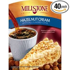Millstone Ground Coffee Hazelnut Cream, 1.75 Ounce Boxes (Pack of 40 