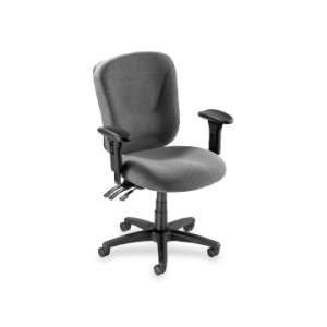  Lorell Accord 66125 Mid Back Task Chair   Gray   LLR66125 