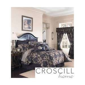 Croscill Piedmont Ascot Valance Plum Damask:  Home 