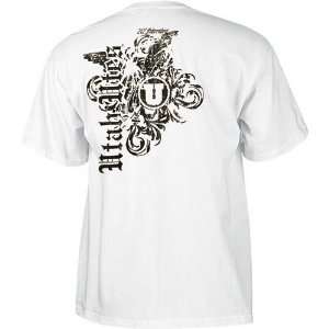  Utah Utes Affliction T Shirt (White)