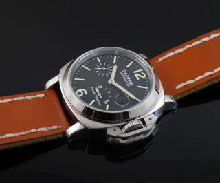 44mm Parnis black dail Power Reserve Automatic mens sea gull 2530 mens 