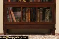 An authentic 3 stack Arts and Crafts period lawyer bookcase dates 