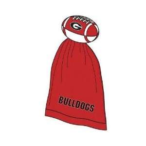 Georgia Bulldogs Plush NCAA Football with Attached Security Blanket