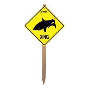   Xing Caution Crossing Yard Sign on a Stake Wildlife: Pet Supplies