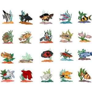  Embroidery Machine Designs CD FRESHWATER AQUARIUM FISH2 
