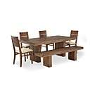 Champagne Dining Room Furniture, 7 Piece Set (Dining Table and 6 Side 