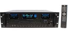   Pro HB8X500U 4 CH 4000 Watt Hybrid Amplifier & Pre Amp w/ AM/FM Tuner