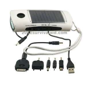  Elegant Solar Power Flashlight Radio with Mobile Phone 